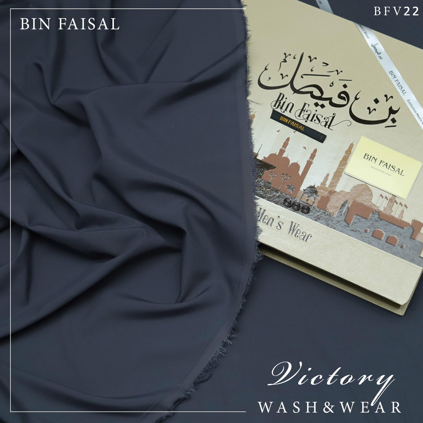 Luxury Wash & Wear”-Charcoal BFV22