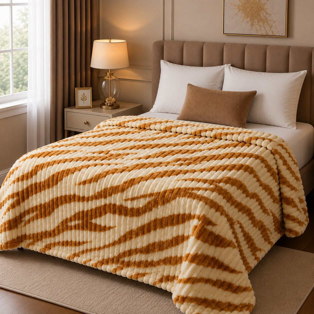 Bubble Printed Super Soft AC Blanket (SH 202)