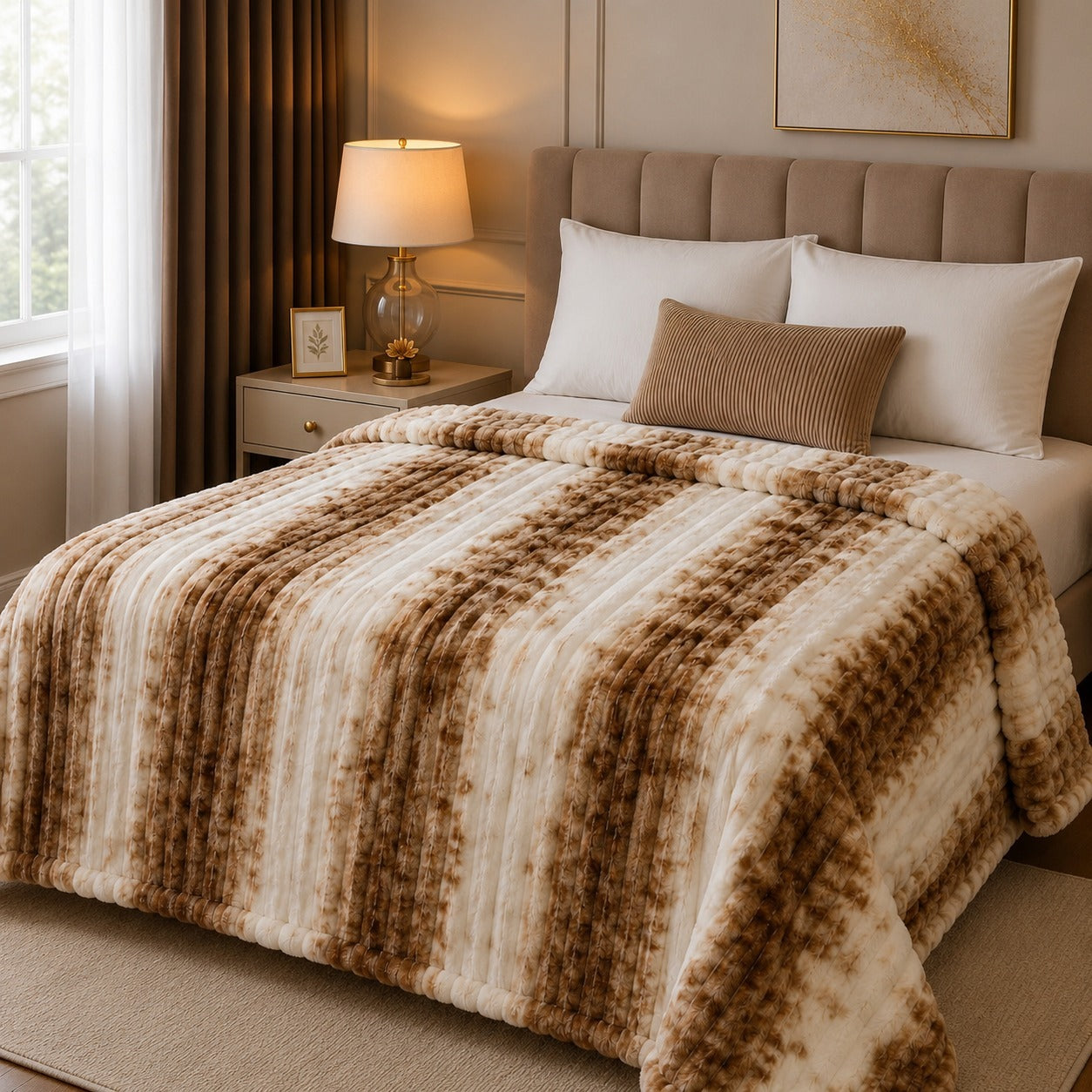 Bubble Printed Super Soft AC Blanket (SH 204)