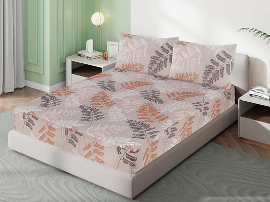 Mat Printed Quilted Ultrasonic 100% Waterproof Mattress Cover For Double Bed Fitted Mattress Protector Anti Sleep Bed Sheet With Pillow Cover ( MA 510)