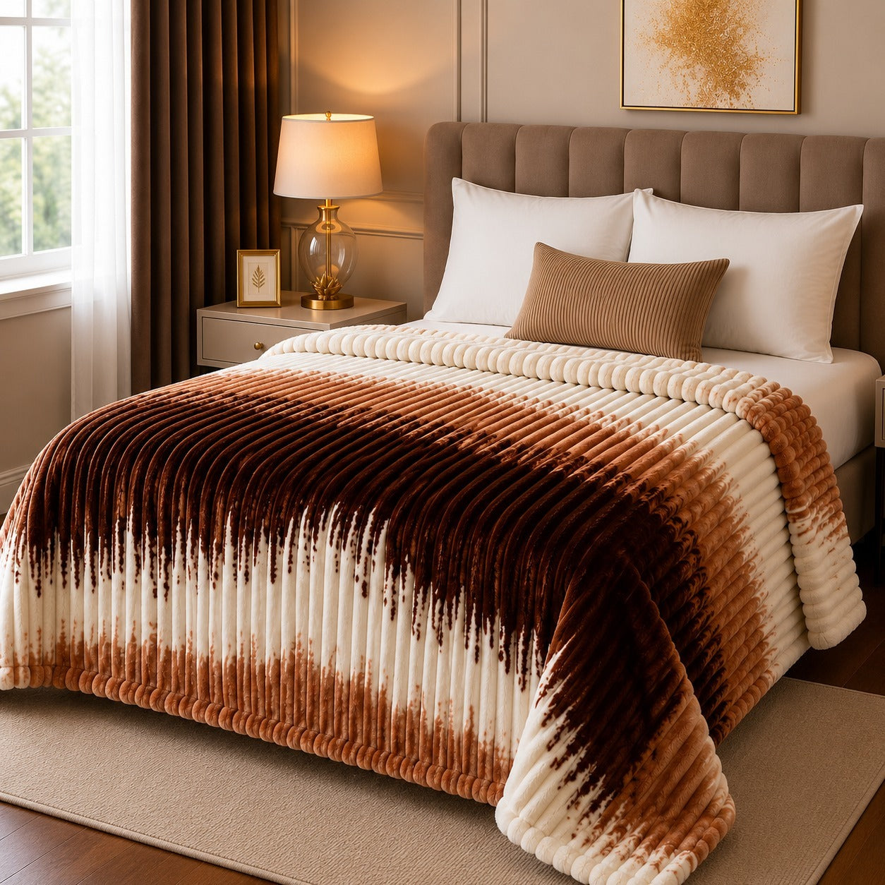 Bubble Printed Super Soft AC Blanket (SH 206)