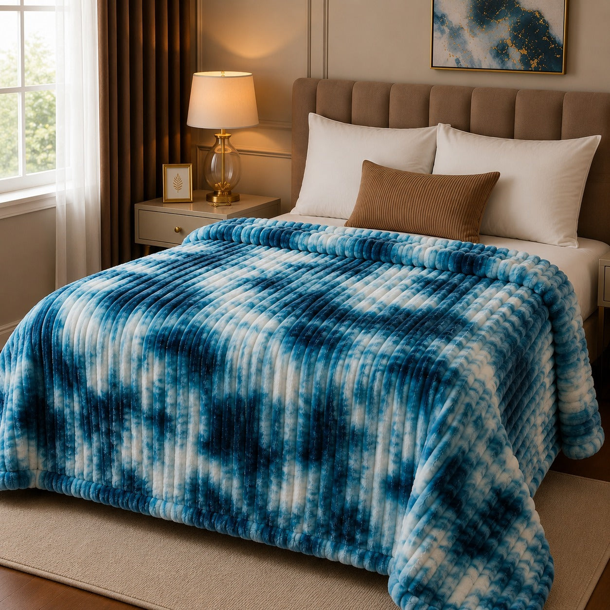 Bubble Printed Super Soft AC Blanket (SH 209)