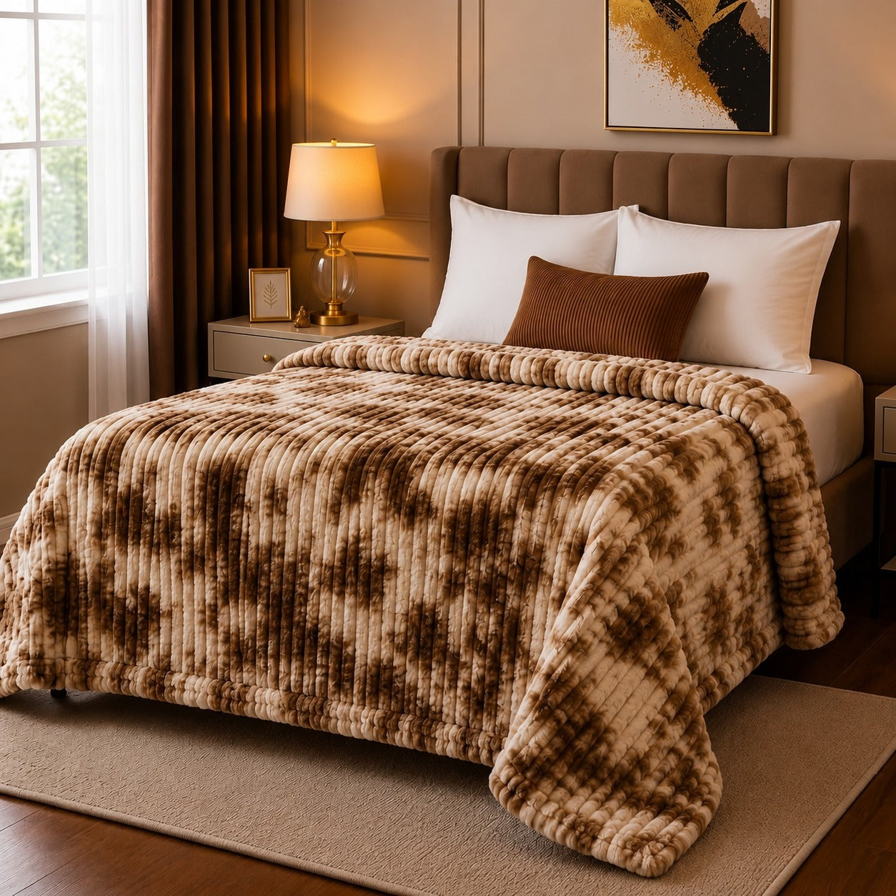 Bubble Printed Super Soft AC Blanket (SH 211)